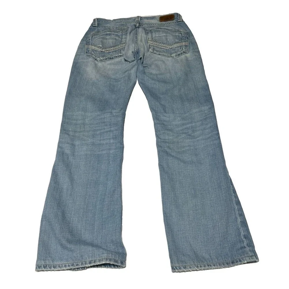 BKE Fulton Men's Blue Boot Cut Jeans Size 29x32 Light Wash